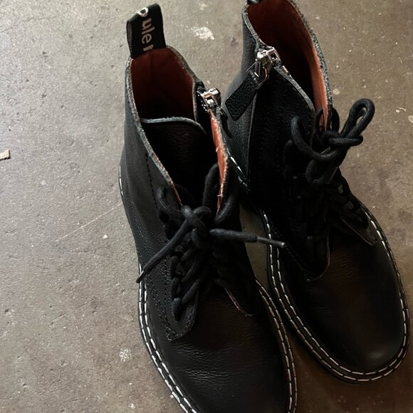 Proenza Schouler Leather lace-up ankle boots in Size 6.5 - Picture 1 of 4